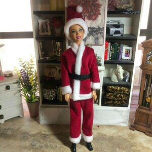 Barbie Doll Christmas Santa Claus Suit Santa Outfit